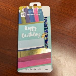 ME to WE “Happy Birthday” Rafiki bracelet